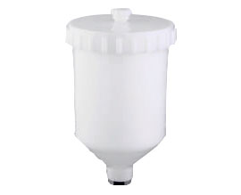 Plastic cup for H.V.L.P spray gun